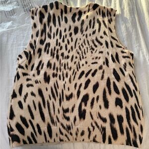 Sanctuary Beige and Black Knit Vest